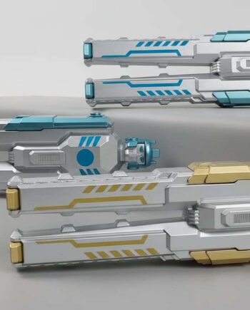 2-in-1 Cyber-Robot Dual Gel Pen – Silver & Metallic Blue Edition