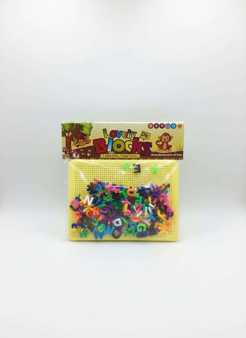 Lovely Blocks DIY Alphabet Peg Board Set for Kids - Image 5