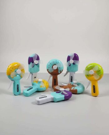 Mini Handheld Cartoon Fan for Kids – Cute Ice Cream Design Portable Fan