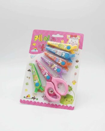 Shape Cutting Kids Decorative Craft Scissors Set – Creative Edge Cutting Tools (Pack of 6)
