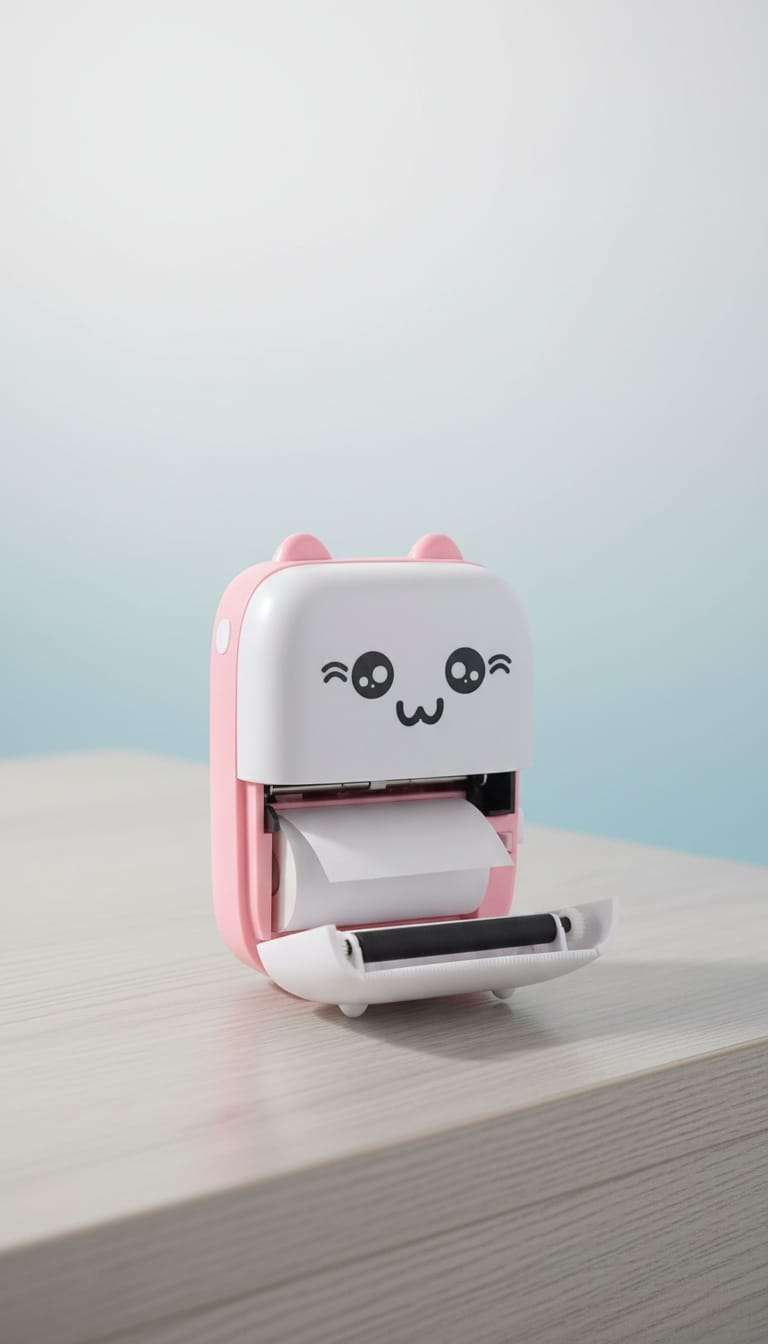 Portable Mini Thermal Printer – Bluetooth Wireless Pocket Printer for Notes, Labels & Photos (Inkless Printing)