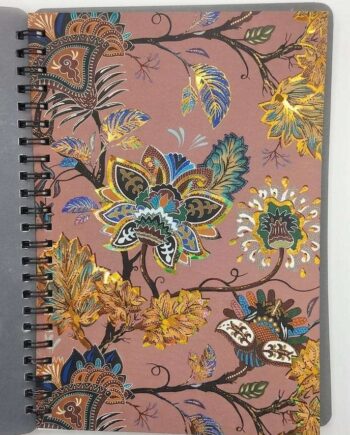 Premium A5 Spiral Notebook – Aesthetic Hardcover Journal for Journaling, Sketching & Note-Taking (Floral/Abstract Edition)