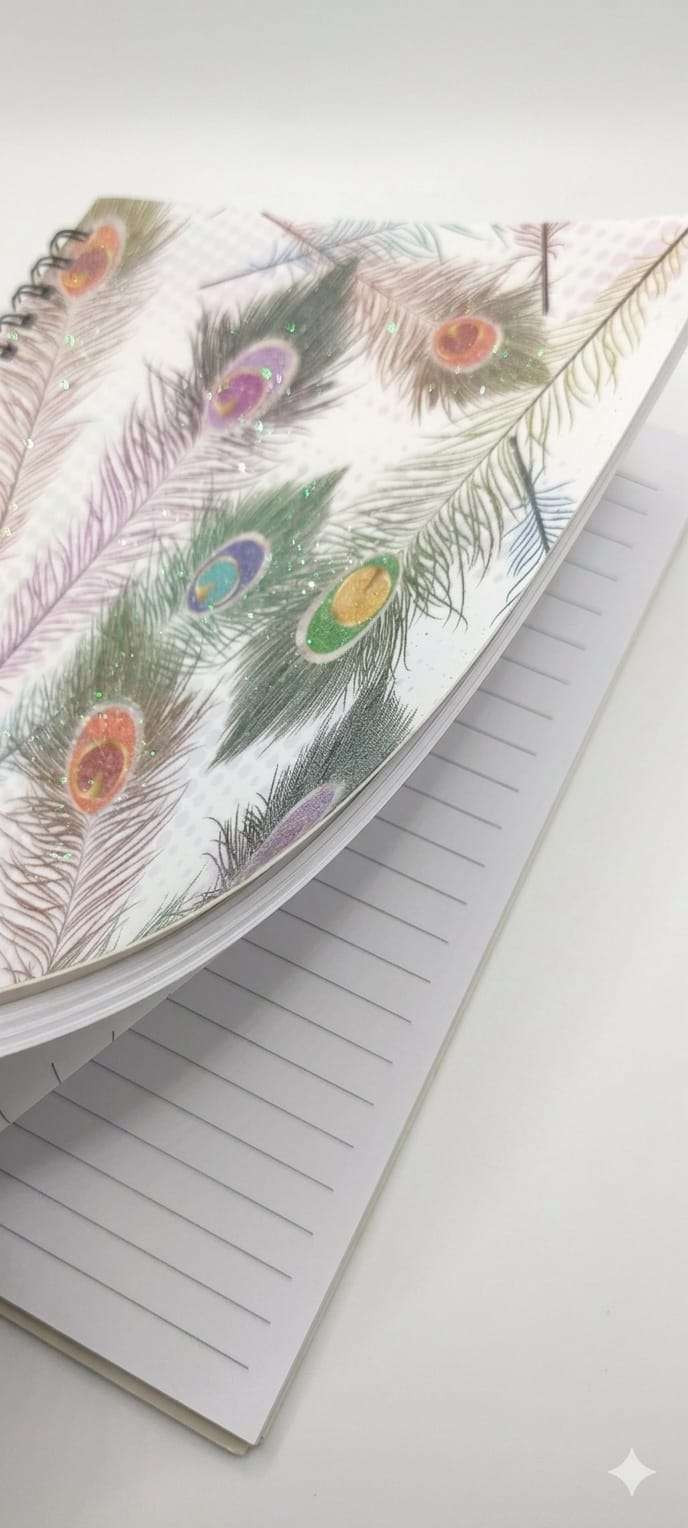 Elegant Floral A5 Spiral Notebook – Premium Botanical Hardcover Journal for Sketching, Journaling & Gift-Gifting