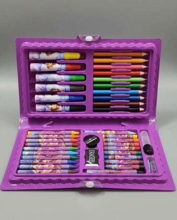 42-Piece Kids' Deluxe Art & Drawing Set - Purple Princess Edition