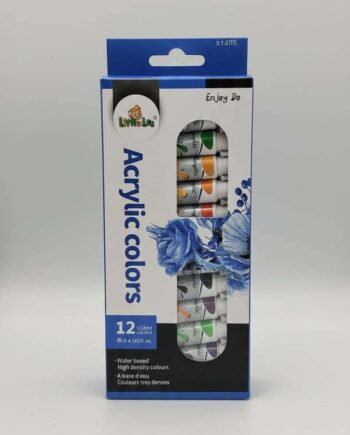 Little Leo 12-Piece Acrylic Color Tube Set – High-Density Water-Based Paints
