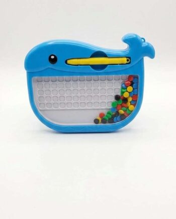 Whale-Shaped Magnetic Bead Art Board – Creative Educational Sensory Toy for Kids