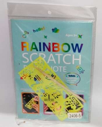 rainbow scratch paper note