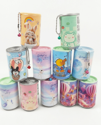 Mini "Can" Wet Wipes Keychain Toy