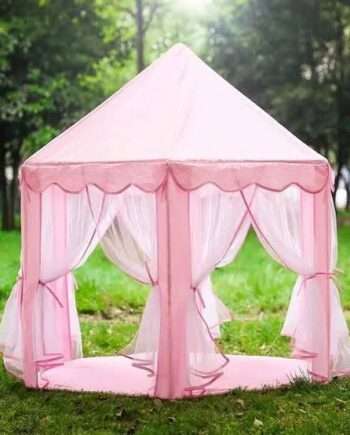 Hexagonal Pink Princess Castle Play Tent (Jumbo Size)