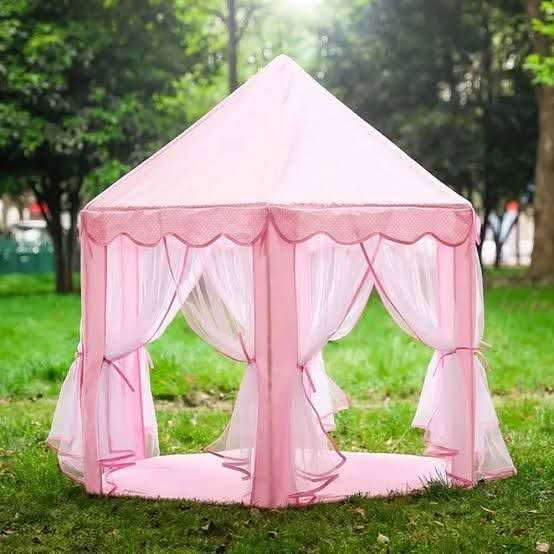 Hexagonal Pink Princess Castle Play Tent (Jumbo Size)
