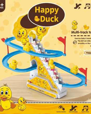 Happy Duck Musical Automatic Stair-Climbing Track Toy (With 3 Ducklings