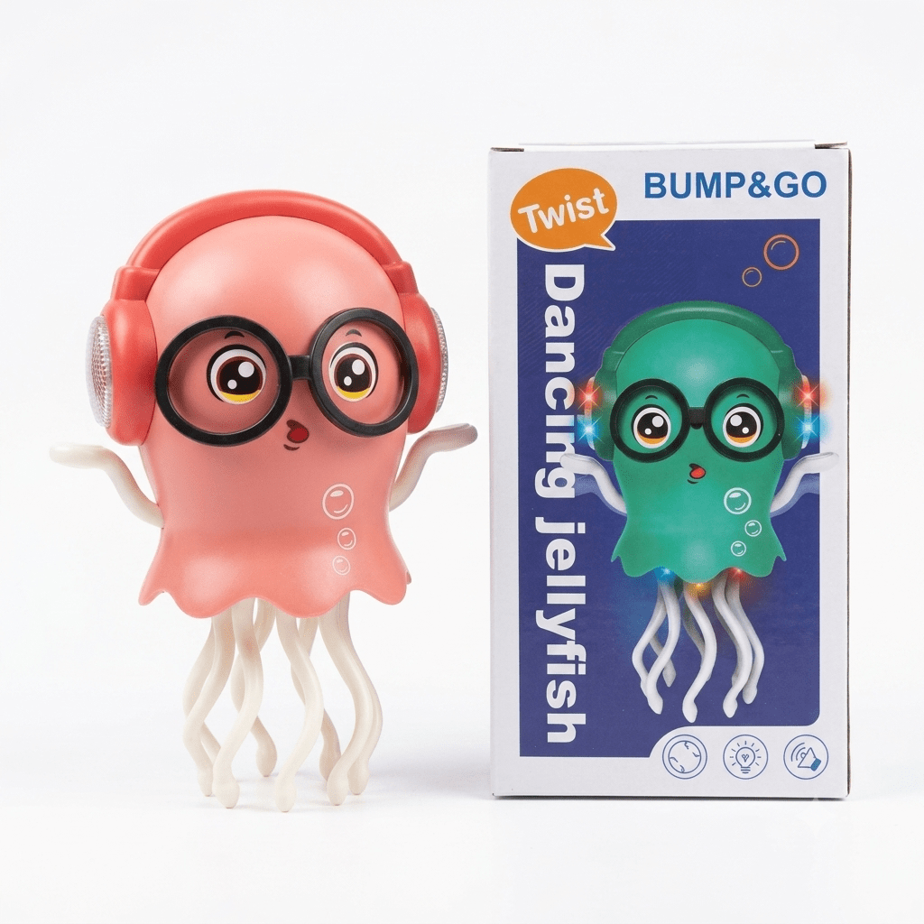 Twist & Spin Dancing Jellyfish "Bump & Go" Interactive Toy