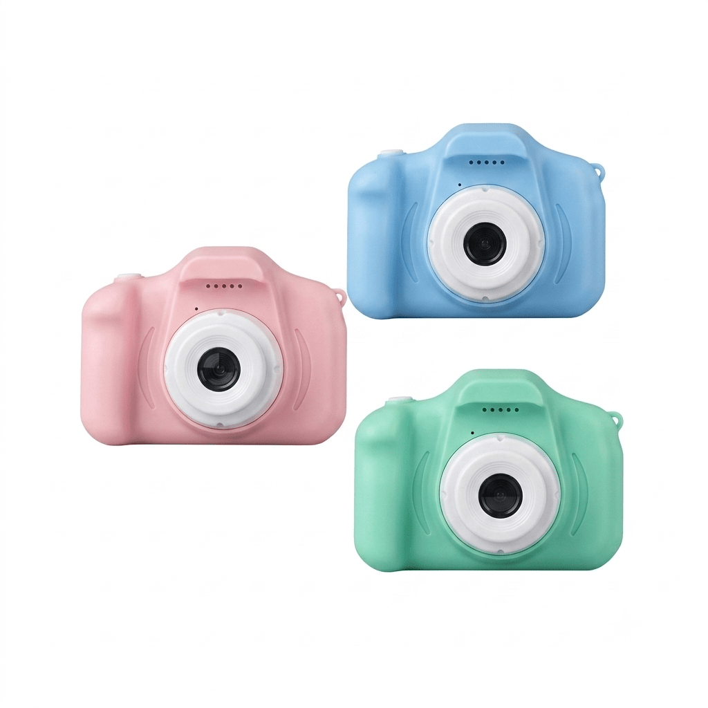 Kids Mini Digital Cartoon Camera Set