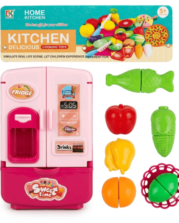 🍳 Mini Chef's Delight: Pretend Play Refrigerator & Food Set