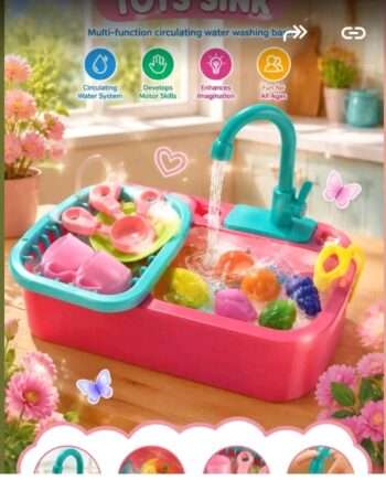 Kids Magic Kitchen Sink Toy – Multi-Function Circulating Water Basin