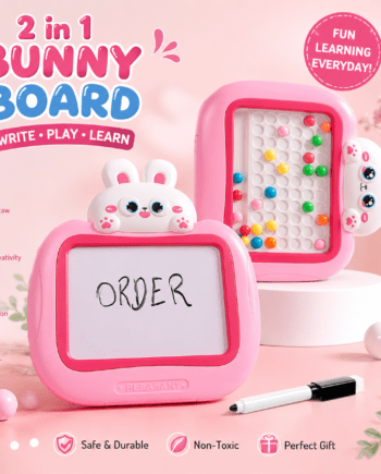 2 in 1 bunny white board